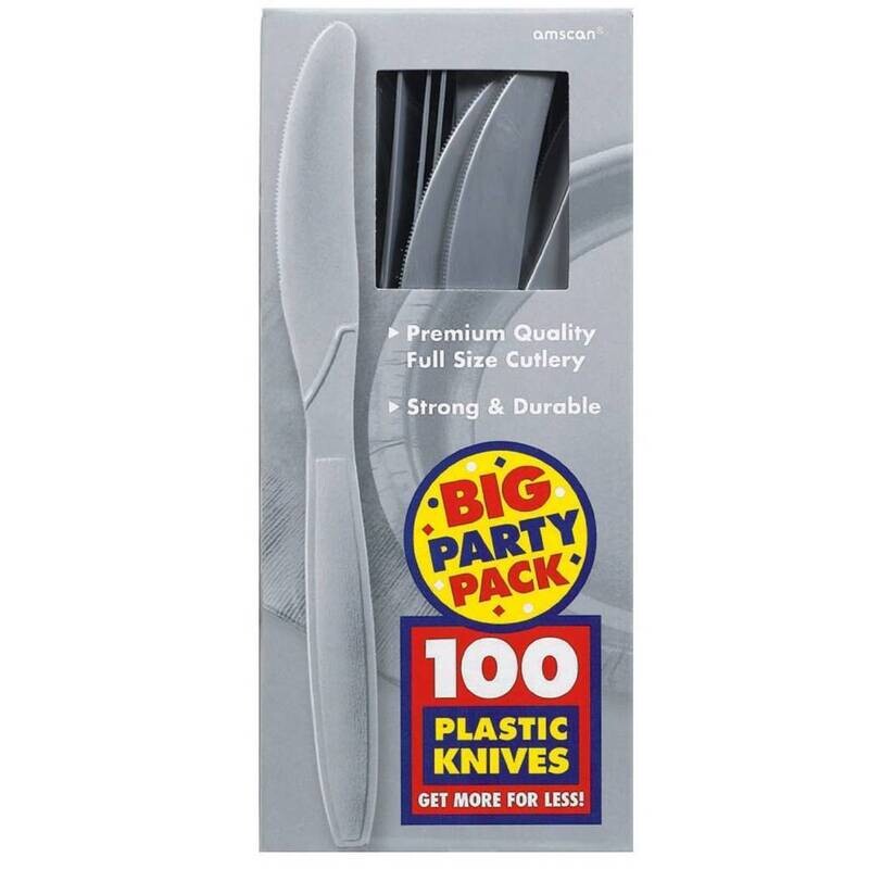 Knives-Premium-Silver-Box/100pkg-Plastic