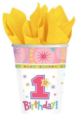 Cups-Onederful 1st Bday Girl-Paper-Final Sale