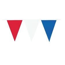 Pennant Banner-Red&amp;Blue&amp;White-120ft x 18&#39;&#39;