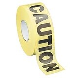 Caution Tape-Yellow-1.89&#39;&#39; x  43.75yards