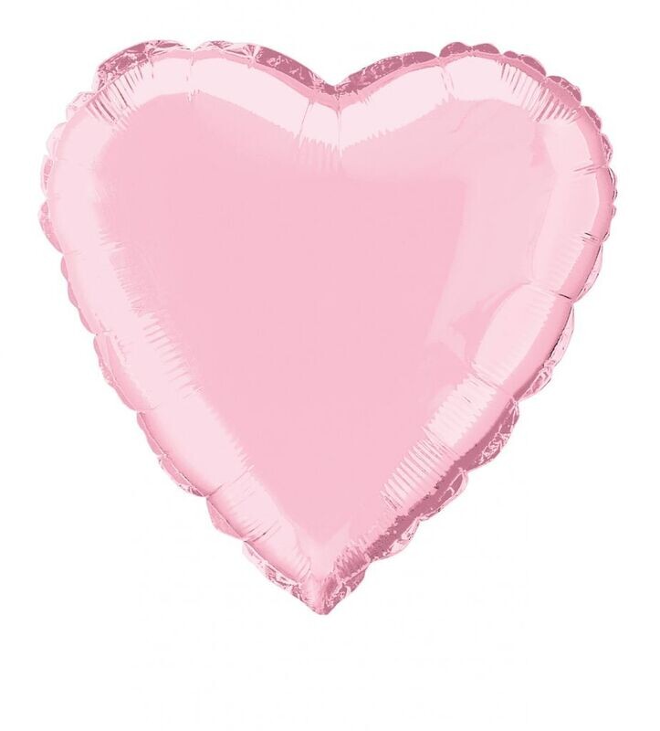 Foil Balloon - Heart - Pastel Pink - 18&#39;&#39;