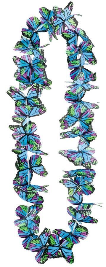Lei- Butterfly- Blue -Summer Luau