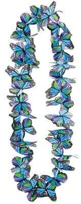 Lei- Butterfly- Blue -Summer Luau