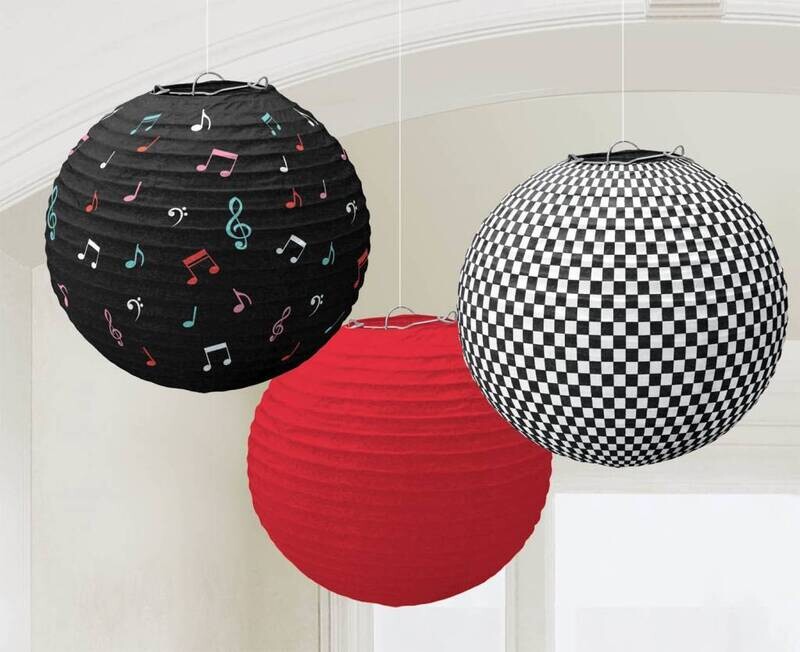 Paper Lanterns - Classic 50&#39;s-3pk-9.5&#39;&#39;