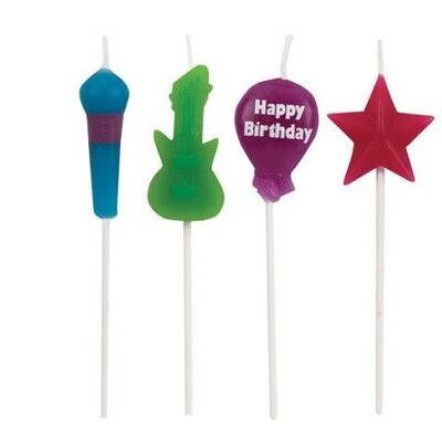 Pick Candles-Rock Music-4pcs