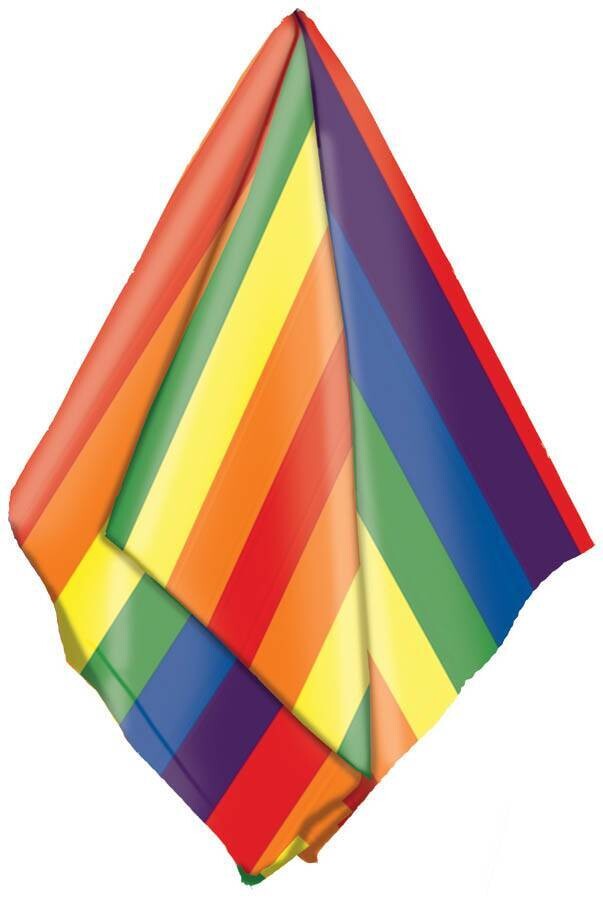 Costume Accessory-Rainbow Bandana-1pkg-20&#39;&#39;x20&quot;