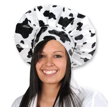 Costume Accessory-Cow Print Chef&#39;s Hat-1pkg