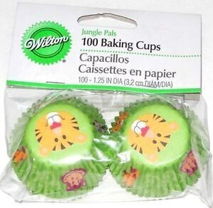 Baking Cups-Jungle Pals-100pkg-1.25&quot;