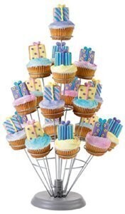 Tall Dessert Stand for 19 Cupcakes-4 Levels-1pkg-18&quot;
