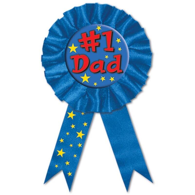 Award Ribbon-#1 Dad-1pkg-6.5&quot;