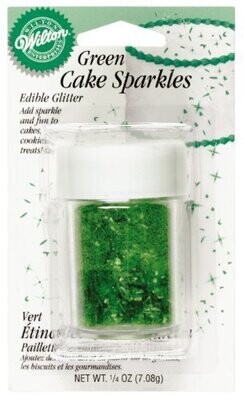 Cake Sparkles-Green Glitter-1pkg-7.08g