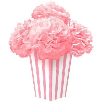 Fluffy Flower Centerpeice-New Pink-11.5&#39;&#39;
