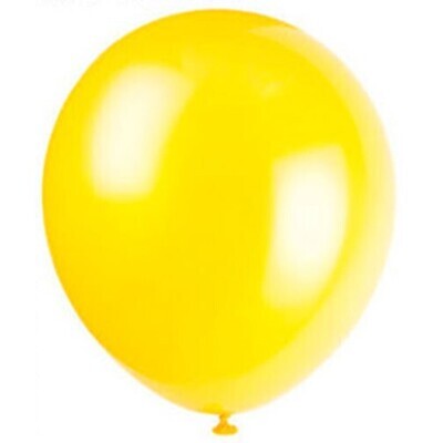 Balloons-Latex-Sunburst Yellow-12&#39;&#39;-10pk