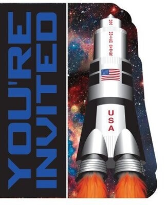 Invitations-Space Blast-8pkg