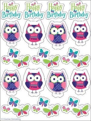 Stickers-Owl Pal-4 Sheets
