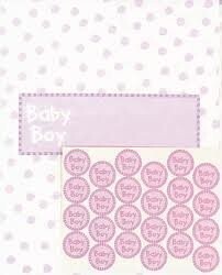 Candy Bar Wrappers-Baby Girl-5.5&#39;&#39;x4.9&#39;&#39;-12pk
