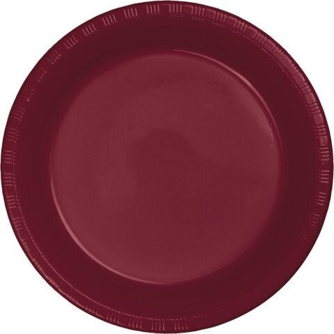 Plates-BEV-Burgundy-20pkg-Plastic