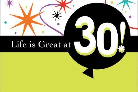 Invitations-Life is Great at 30