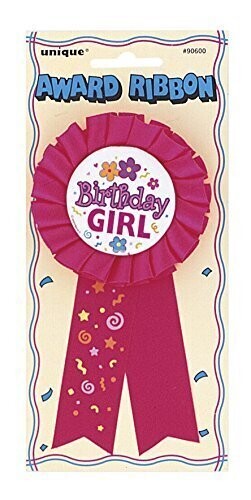 Award Ribbon-Birthday Girl-1pkg-5.5&quot;