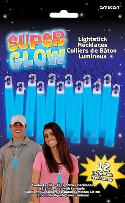 Glow Sticks-Super Glow-Necklace-Blue