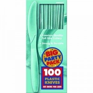 Knives-Premium-Robin&#39;s Egg Blue-Box/100pkg-Plastic