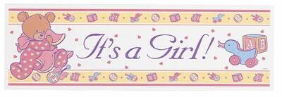 Banner-Its A Girl-65&#39;&#39; x 20&#39;&#39;