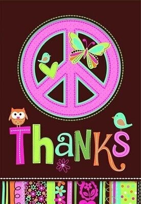 Thank You Cards-Hippie Chick-8pk (Discontinued)