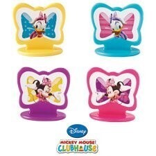 Cupcake Toppers-Minnie Mouse-8pkg-1.44&quot;