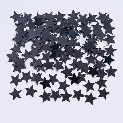 Confetti-Black Stars-14g