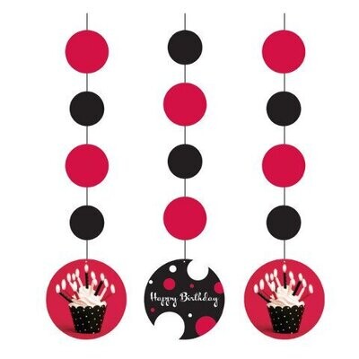 Hanging Cutouts-Cupcake Blowout-3pkg-36&quot;