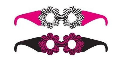 Partys Favors-Pink Zebra Glasses-6pkg-Paper
