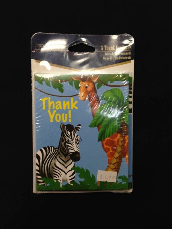 Invitations-Jungle Animals-8pk