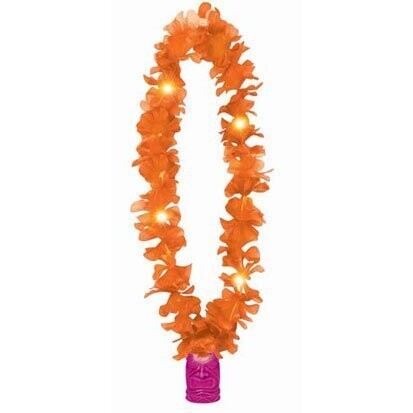 Lei-Tiki-Light Up-Orange