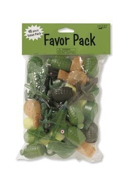 Party Favors- Assorted Army Pieces- 48pk