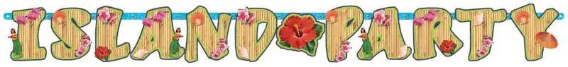 Banner- Luau Party-Paper-6.5&#39;&#39; x 7&#39;&#39;