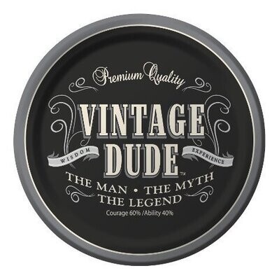 Beverage Plates-Vintage Dude-Discontinued