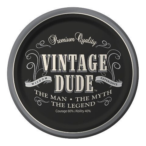 Beverage Plates-Vintage Dude-Discontinued