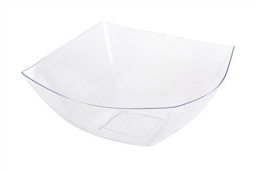 Bowl-Square-Clear-12&#39;&#39;-Plastic