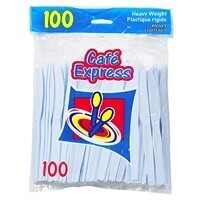 Plastic Knives-White-100pkg