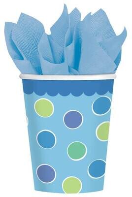 Cups-Cupcake Boy-Paper-9oz-18pk - Discontinued/Final Sale