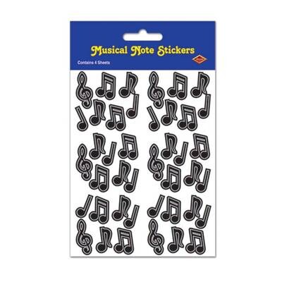 Stickers-Mini Musical Notes-4 Sheets
