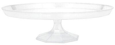 Cake Stand-Clear-Plastic-13.5&#39;&#39;