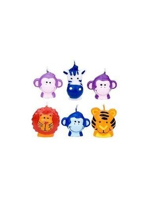 Candle-Jungle Animals-6pk