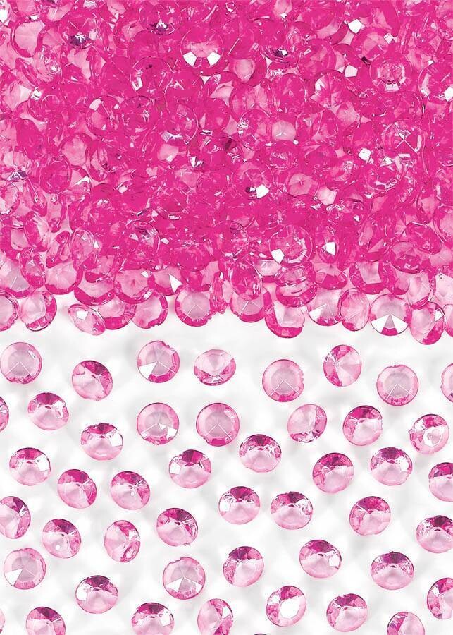 Confetti Gems- Bright Pink
