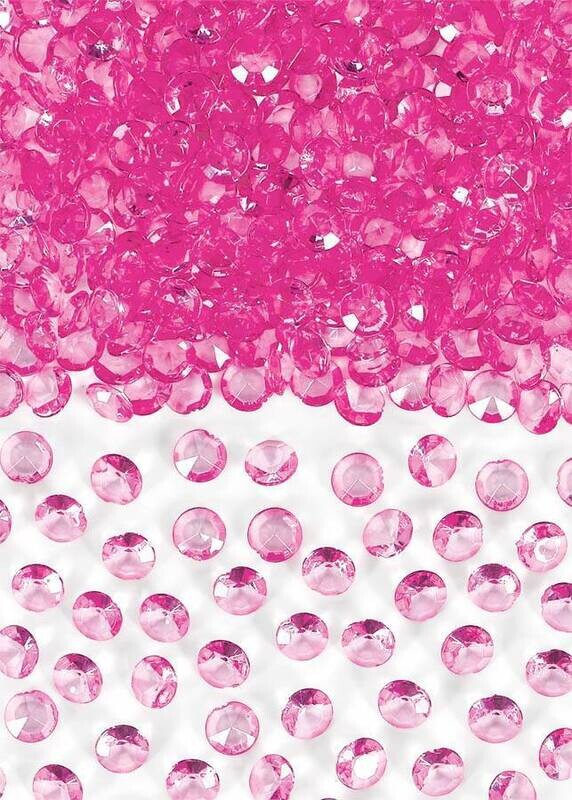 Confetti Gems- Bright Pink