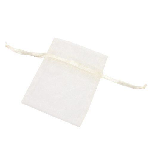 Organza Bags- Ivory- 10pk/3&quot;x4&quot;
