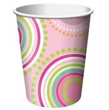 Paper Cups-Mod Butterfly-8pkg-9oz - Discontinued/Final sale
