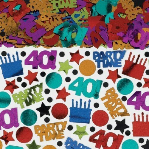 Confetti-Dots and Stripes 40th Bday-2.5oz