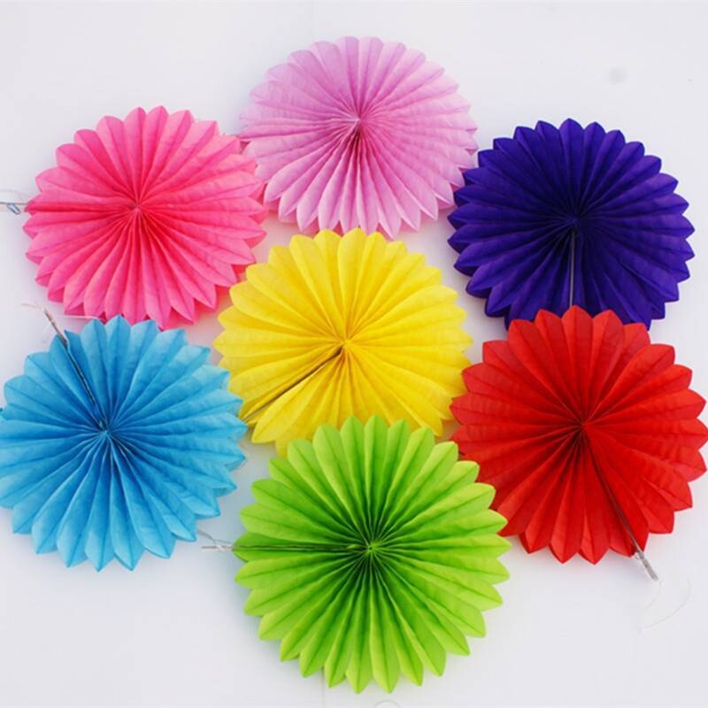 Paper Fan Decoration 3pc