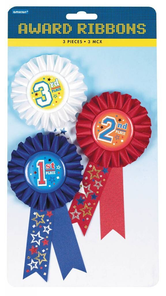 Award Ribbons-Rank-3pk/6&#39;&#39;